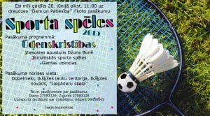 Ūdenskristības un sportaspēles 2015